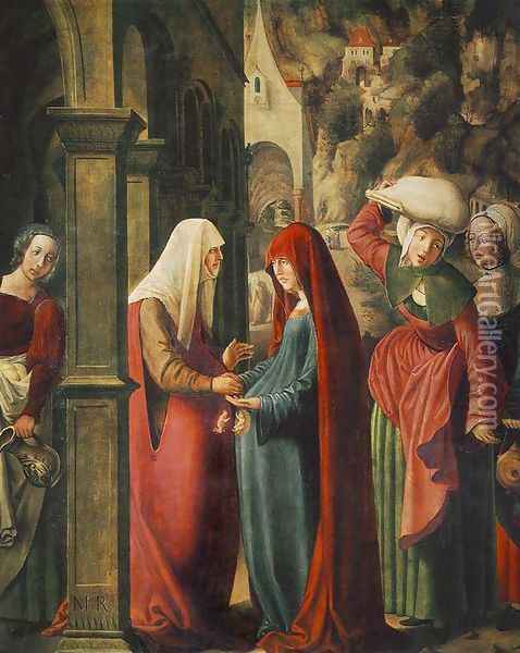 Meeting of Mary and Elisabeth Oil Painting - Marx Reichlich
