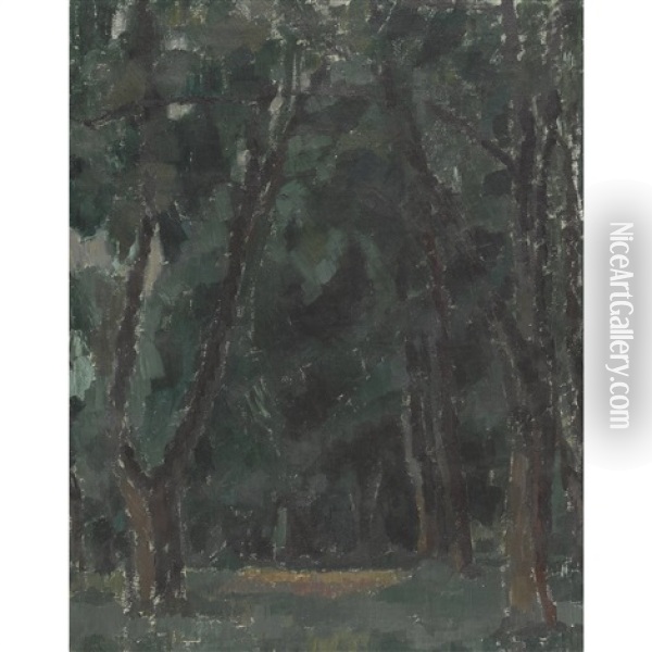 Waldstuck Oil Painting - Oscar Wilhelm Luethy