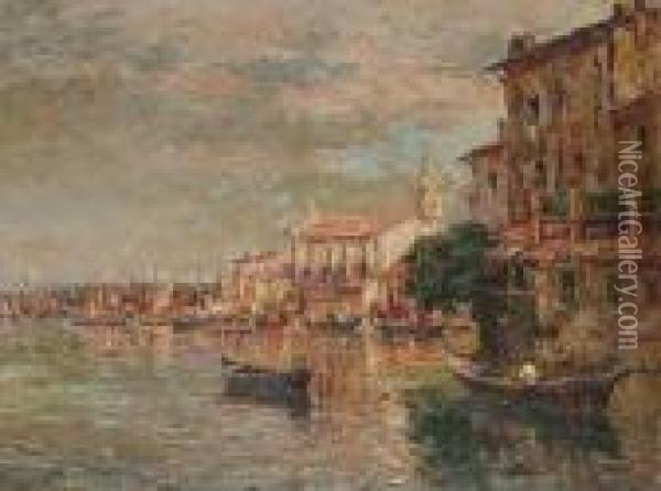 View Of Venice Oil Painting - Justin Jules Claverie
