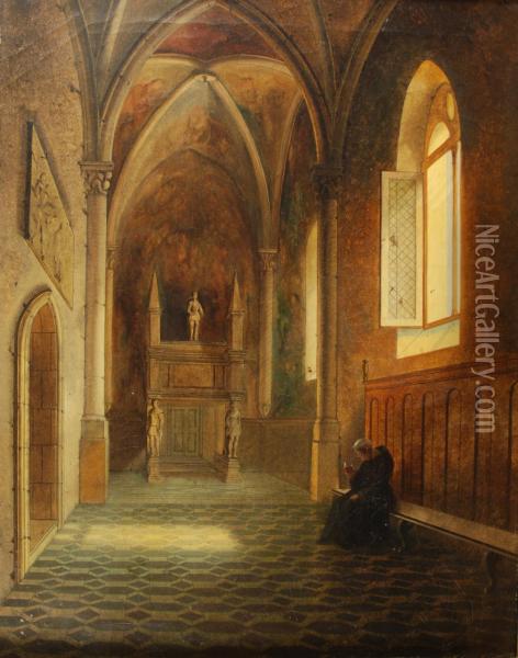 Napoli, Cappella Caracciolo Della Chiesa Di San Giovanni A Carbonara Oil Painting - Maria Carolina Di Borbone