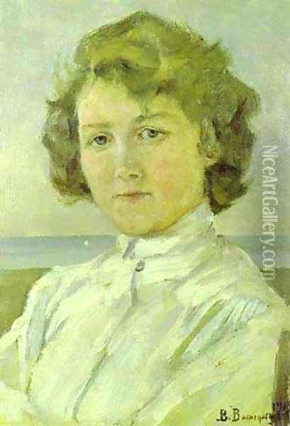 Princess Olga 1885-96 Oil Painting - Viktor Vasnetsov