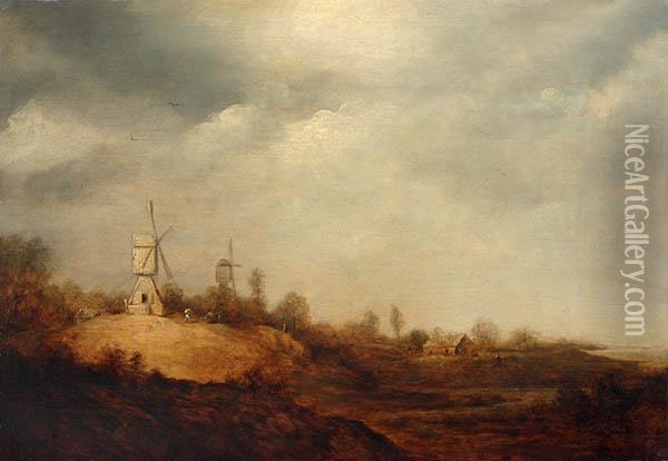Dutch Landscape Oil Painting - Jan van Goyen