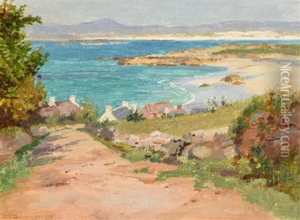Dog Bay, Donegal Oil Painting - William Henry Bartlett