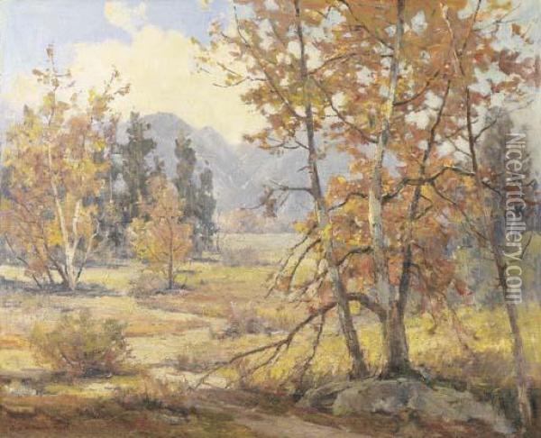 Hillside Sycamore Oil Painting - Jack Wilkinson Smith