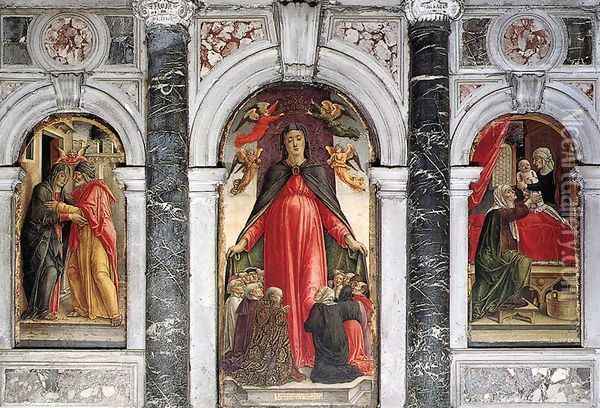 Triptych 1473 Oil Painting - Bartolomeo Vivarini