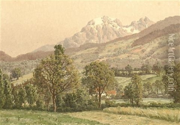 Near Grenoble, France Oil Painting - William Baptiste Baird