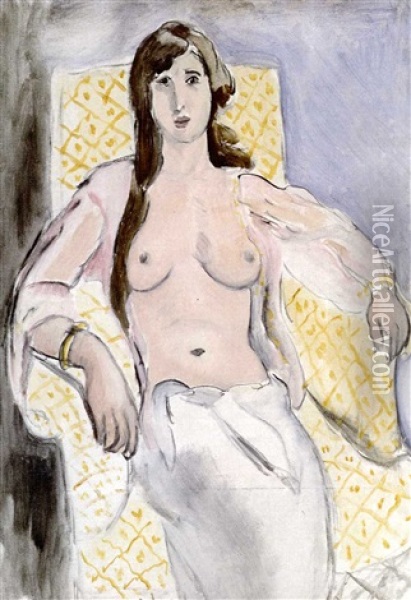 Femme Dans Un Fauteuil (antoinette) Oil Painting - Henri Matisse
