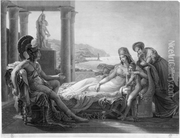 Aeneas Berichtet Dido Vom Untergang Trojas Oil Painting - Baron Pierre-Narcisse Guerin