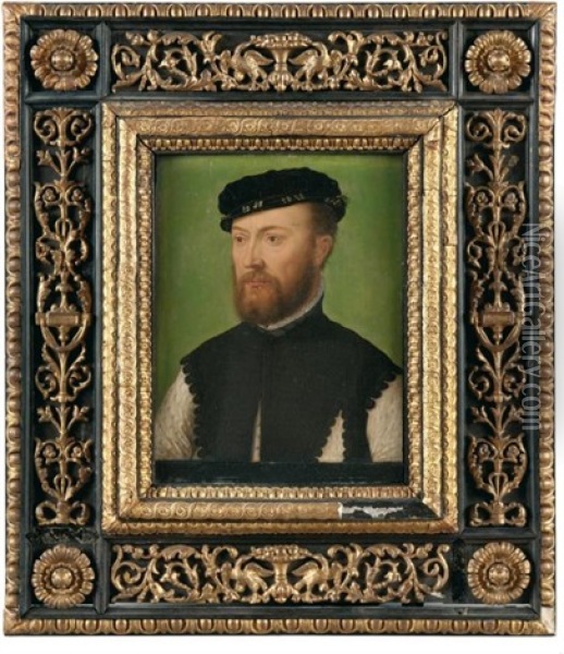 Portrait Presume De Jacques De Savoie, Duc De Nemours Oil Painting -  Corneille de Lyon