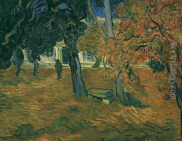 Garden Of Saint Paul Hospital The V Oil Painting - Vincent Van Gogh