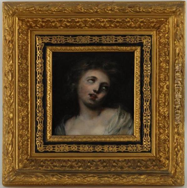 Etude De Jeune Femme Oil Painting - Jean Baptiste Greuze
