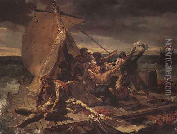 Study for The Raft of the Medusa Oil Painting - Theodore Gericault