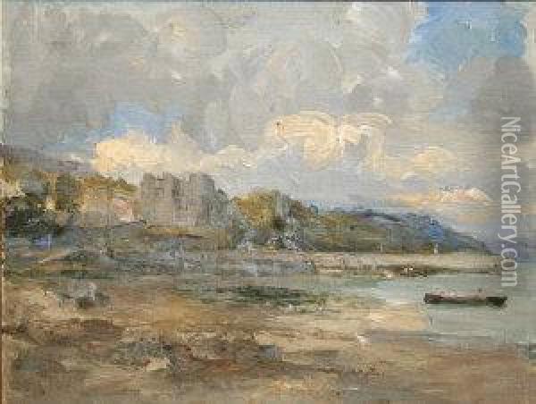 Carlingford Lough Oil Painting - George W. Yeates