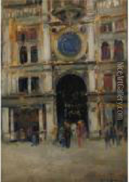 Cathedral Oil Painting - Maurice Bompard