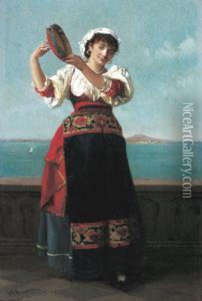 La Danse Au Vesuve Oil Painting - Jan Baptist Huysmans