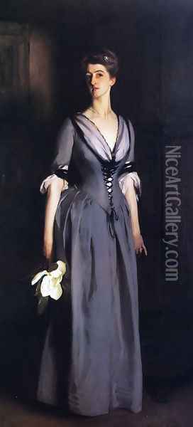 Mrs. Albert Vickers Oil Painting - John Singer Sargent