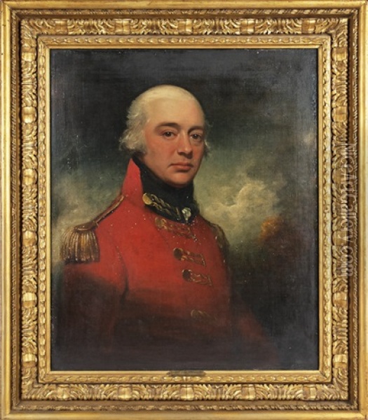 Portrait Of Colonel John Whitelocke Oil Painting - Sir William Beechey