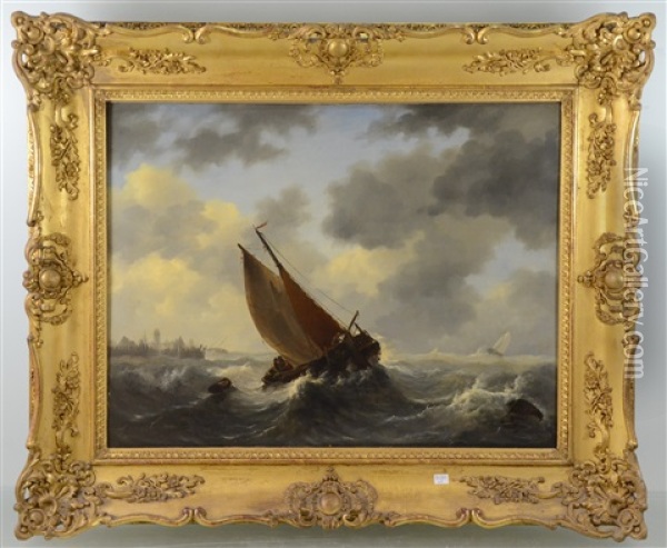 Marine Oil Painting - Govert Van Emmerik