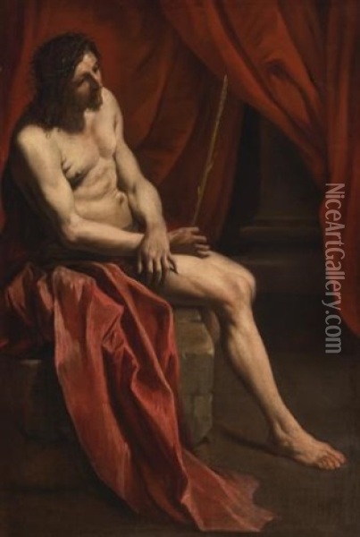 Christ Mocked Oil Painting - Gian Lorenzo Bernini