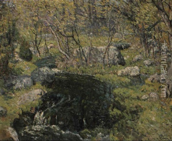 Stream In Spring Oil Painting - John Joseph Enneking