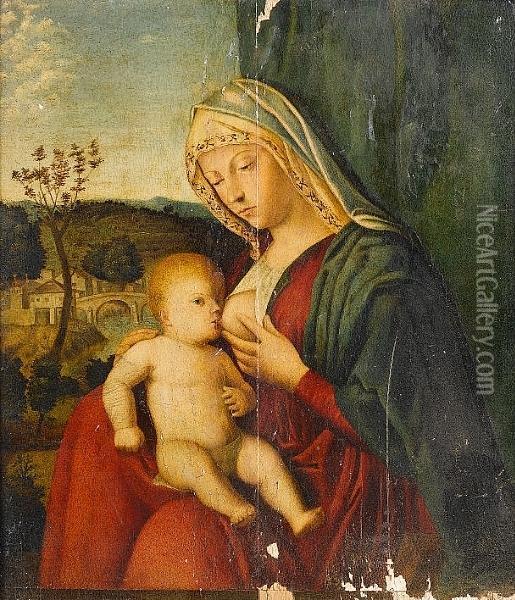 The Madonna And Child Oil Painting - Giovanni Battista Cima da Conegliano