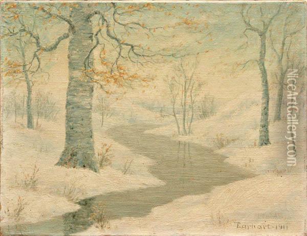 ''winter Scene In Cinncinnati Oil Painting - John Franklin Earhart