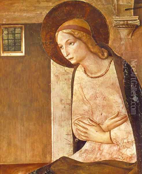 The Annunciation (detail) 2 Oil Painting - Angelico Fra