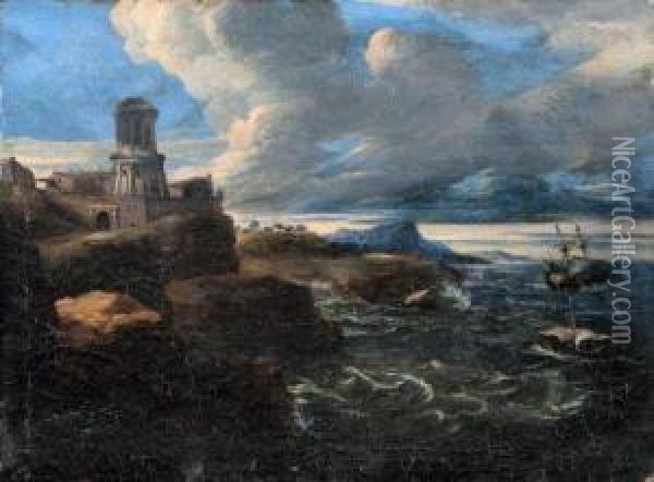 Marine. Oil Painting - Bartolomeo Torreggiani
