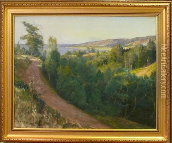 Skog. Oil Painting - Wilhelm Dahlbom
