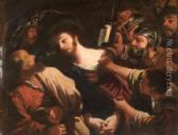 The Betrayal Of Christ Oil Painting - Guercino
