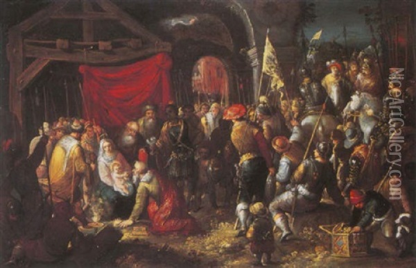 The Adoration Of The Magi Oil Painting - Frans Francken the Elder