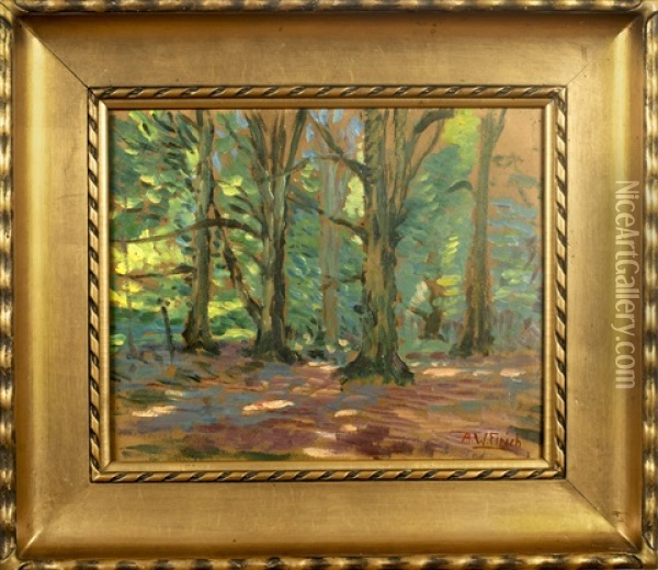 Park Oil Painting - Alfred William (Willy) Finch