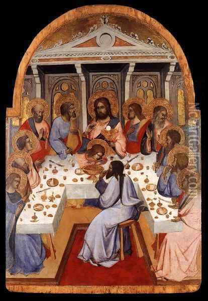 The Last Supper Oil Painting - Agnolo Gaddi