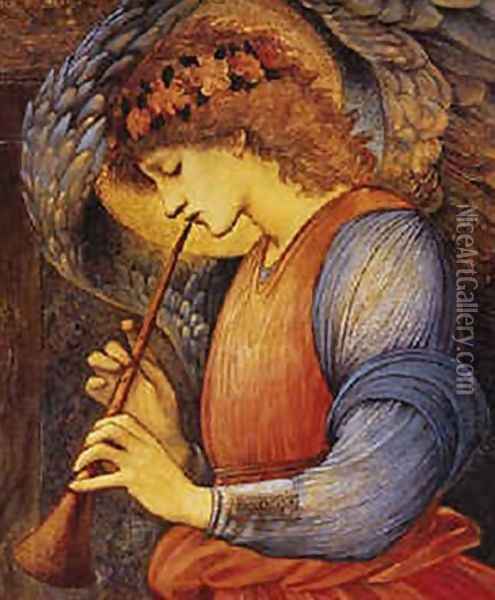 An Angel Oil Painting - Sir Edward Coley Burne-Jones