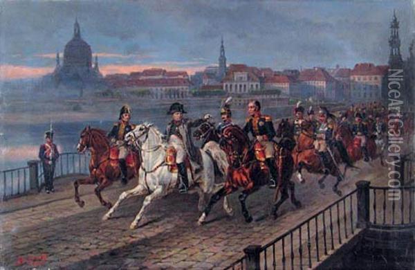 Wjazd Napoleona Oil Painting - Joseph Ii Brodowski