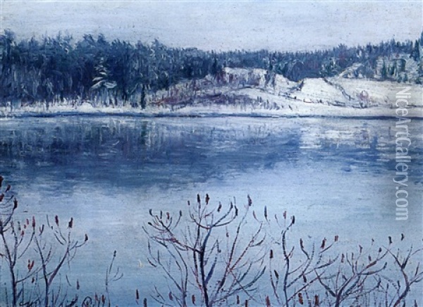 Winter Landscape Oil Painting - Mariquita Gill