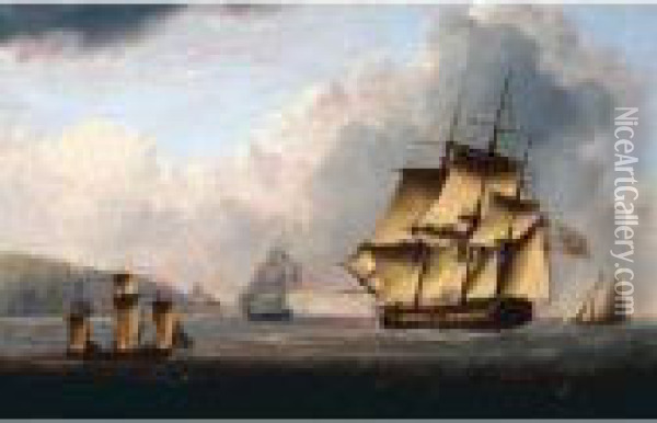 H.m.s. ``invincible' Oil Painting - William Anderson