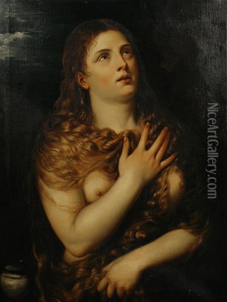 Mary Magdalene Oil Painting - Tiziano Vecellio (Titian)