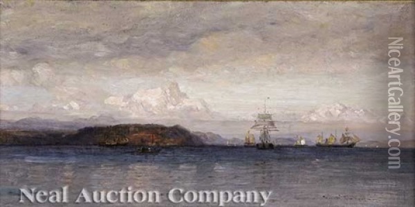 Northwest Coast Of Alaska Oil Painting - Samuel Colman