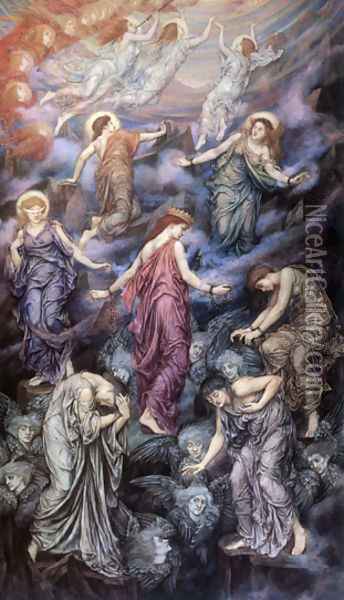 Kingdom of Heaven Oil Painting - Evelyn Pickering De Morgan