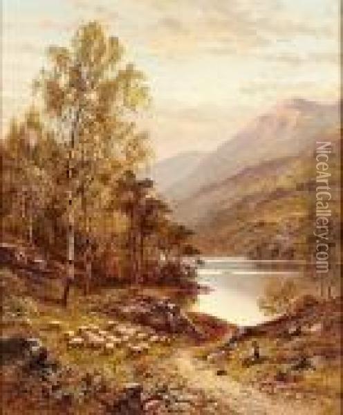 A View In Cumberland Oil Painting - Alfred Augustus Glendening