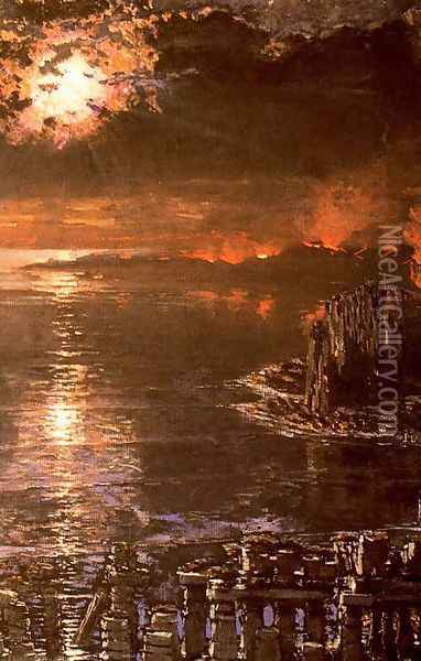 El mar Muerto Oil Painting - Antonio Munoz Degrain