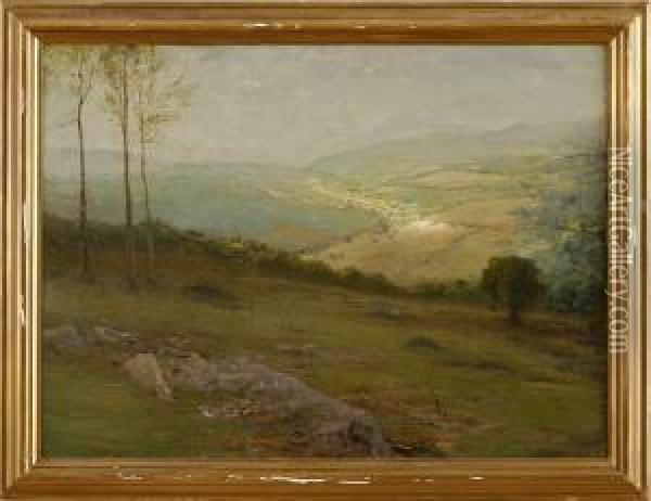 Hudson Valley Panorama Oil Painting - Arthur Parton