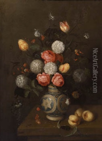 Bodegon De Flores Con Jarron Oil Painting - Johannes Bosschaert