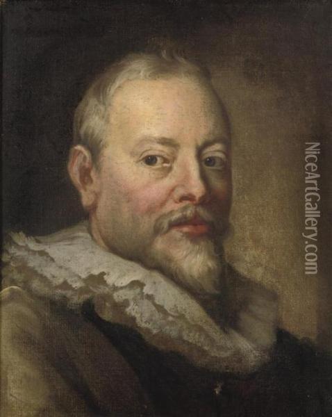 Portrait Of Theodore Galle Oil Painting - Sir Anthony Van Dyck