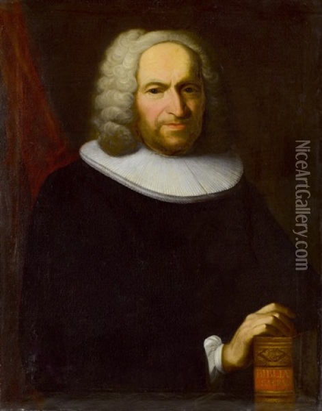 Portrat Des Professors Johann Heinrich Ringier Oil Painting - Johann Rudolf Daelliker