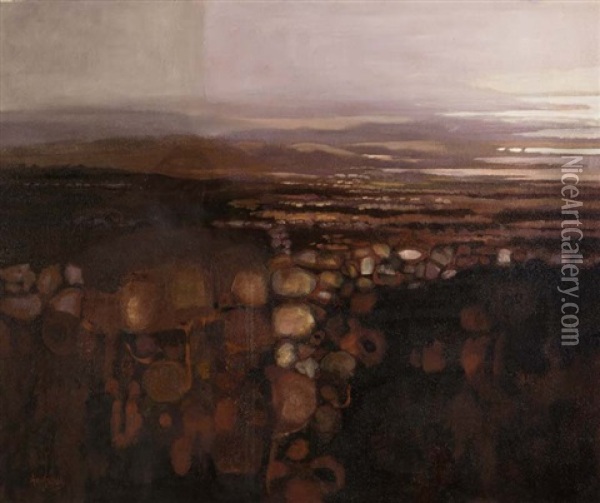 Evening Landscape Oil Painting - Arthur Armstrong