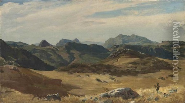 The Sierra Nevada, Spain Oil Painting - Lord Frederic Leighton