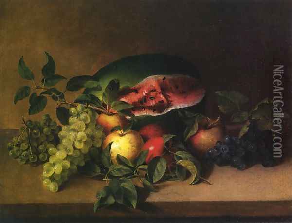 Still Life with Fruit I Oil Painting - James Peale