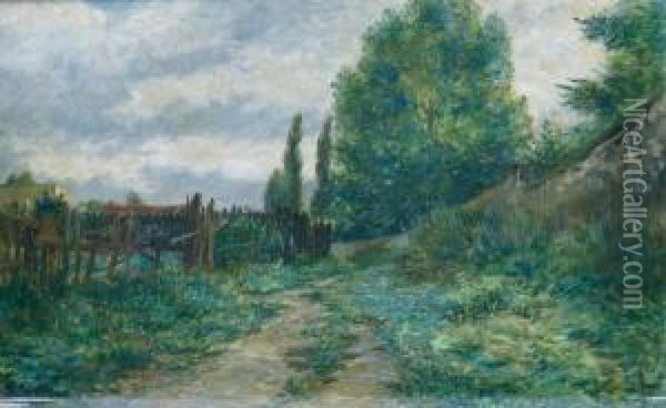 Le Chemin Dans La Campagne Oil Painting - Edmond Eugene Valton